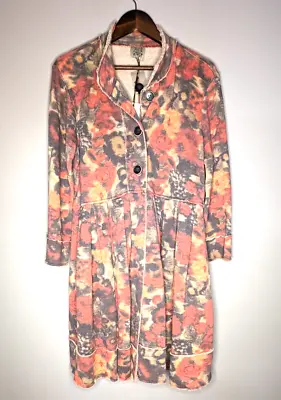 Buy Jaded Gypsy Women's Button Collar Jacket Dress Floral Paisley NWT S/M Boho A18 • 86.46£