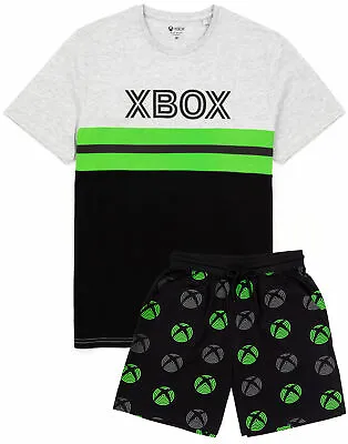 Buy XBOX Pyjamas Mens Adults Game Black T-Shirt & Shorts Pjs Merchandise • 21.99£