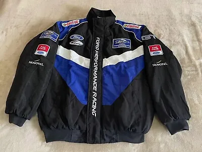 Buy Unisex Adults F1 Team Racing Ford Jacket Embroidery Cotton Padded • 45£