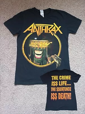 Buy Anthrax T-Shirt - Size S - Heavy Thrash Metal - Megadeth Slayer Metallica  • 9.99£