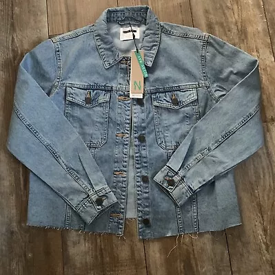 Buy Noisy May Sury Long Sleeve Denim Jacket. Size M. BNWT. Pockets. Distressed Style • 18.50£