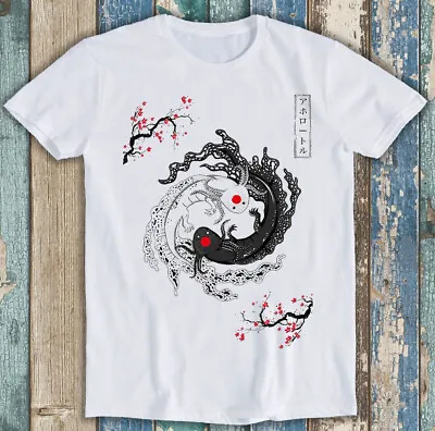 Buy Japanese Yin Yang Axolotl Couple Design  Funny Gift Tee T Shirt M1494 • 7.35£