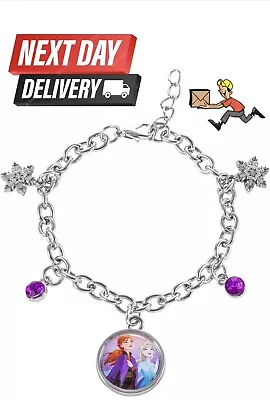 Buy Disney Frozen 2 Elsa Anna XMAS Gift OFFICIAL Girls Jewellery Princess Bracelet  • 19.99£