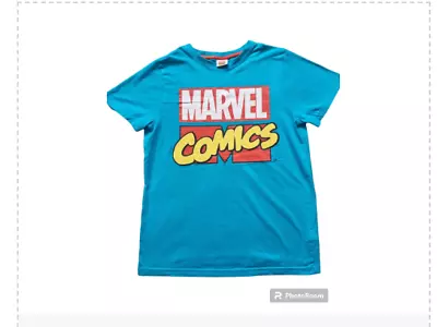 Buy Marvel Comics Boy T Shirt 11-12 Years Cotton MARVEL Blue Very Good Condition  • 4.99£