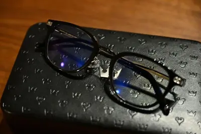 Buy Kingdom Hearts 20th Anniversary Model Glasses Frames Case Cloth Zoff Used • 151.20£
