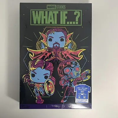 Buy Funko Pop Marvel Studios WHAT IF? -Blacklight T-Shirt XL Target Exclusive Sealed • 13.51£