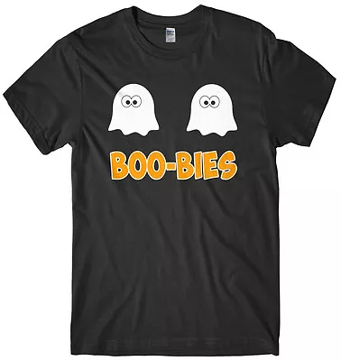 Buy BOO-BIES Mens Funny Unisex Halloween T-Shirt • 11.99£