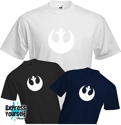 Buy STAR WARS REBEL - T Shirt, Jedi, Empire, Force Awakens, Badge, Logo , Pin, NEW • 9.99£