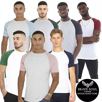 Buy Brave Soul Mens Crew Neck Cotton Rich Casual Tee T-Shirt Muscle Tee Base Layer • 9.99£