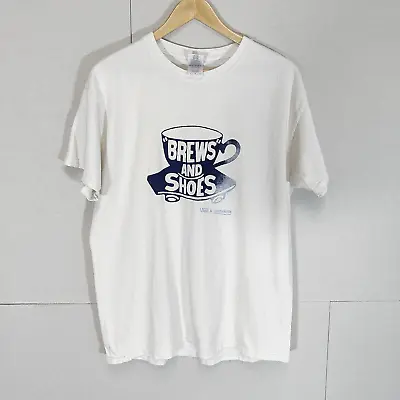 Buy Gildan Vans X Lovenskate Mens Unisex T-Shirt Top White Blue Size L Large Skate • 13£
