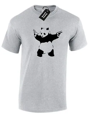 Buy Panda Banksy Mens T Shirt Tee Funny Urban Art Graffiti Design Hipster Fashion • 7.99£