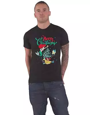 Buy Princess Ariel T Shirt Merry Christmas New Official Disney Unisex Black • 7.95£
