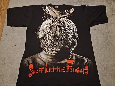Buy Vintage 90s Stiff Little Fingers Get A Life Band Tour Tee Punk Band T Shirt XL  • 60£