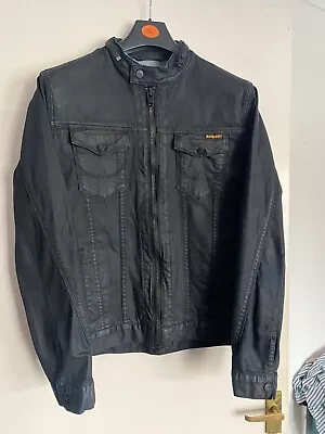 Buy Superdry Copper Black Denim Biker Trucker Jacket | Size L | Good Condition • 25£