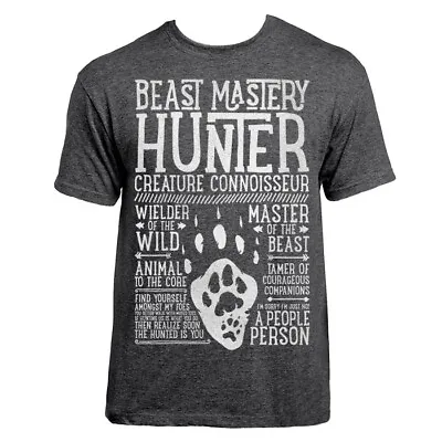 Buy World Of Warcraft / RPG Inspired BEAST MASTERY HUNTER T-shirt - Unisex / Mens • 19.99£