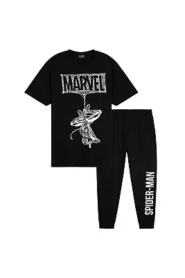 Buy Marvel Mens Spiderman Short Sleeve Pyjama Set Sleepwear Nightwear • 19.49£