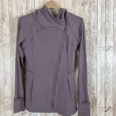 Buy Lululemon Hoodie Womens Size 6 Purple Long Sleeve Full Zip Every Journey LW3BY6S • 30.73£