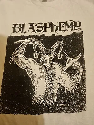 Buy Blasphemy T Shirt Death Black Thrash Metal Medium 1349 Beherit Bathory Emperor  • 17.50£