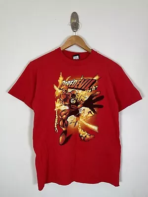 Buy Vintage Marvel Daredevil 2003 Tee Shirt Y2K Boys Large Red Superhero • 23.67£