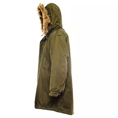 Buy Us Army M-1951 M51 Fishtail Parka Complete Coyote Fur 1952 Medium W Liner • 984.37£