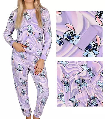 Buy Ladies Soft Touch Pyjamas DISNEY SITICH Women 12/14 Fleece Pjs Nightwear Primark • 14.99£