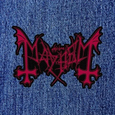Buy Mayhem - Logo - Cut Out  (new) Sew On Patch Official Band Merch • 4.60£