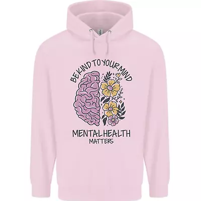 Buy Be Kind To Your Mind Mental Health Mens 80% Cotton Hoodie • 21.99£