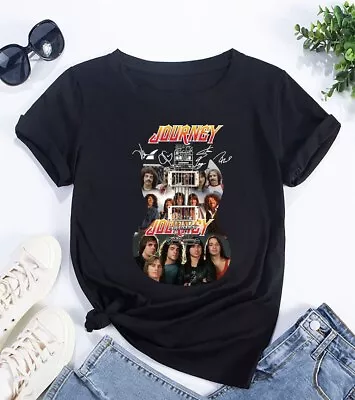 Buy Journey Rock Band Signatures T-Shirt, Journey Band Freedom Tour 2024 Shirt • 43.34£