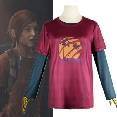 Buy The Last Of Us Season Cosplay Costume Ellie Adult Children Long-Sleeve T-shirt • 16.55£