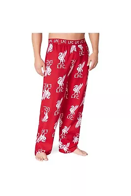 Buy Liverpool Fc Mens Football Fan Lounge Bottoms Pyjama Pants Soft Breathable • 16.49£