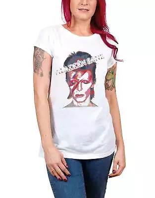 Buy David Bowie Aladdin Sane Skinny Fit T Shirt • 14.93£