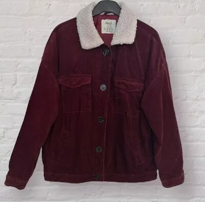 Buy Denim & Co Maroon Corduroy Jacket Women’s Size 12 • 5.99£