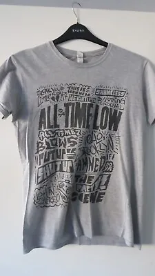 Buy Official All Time Low T-shirt - Graffiti Wall - Grey, Size S - Very Rare Design! • 7.95£