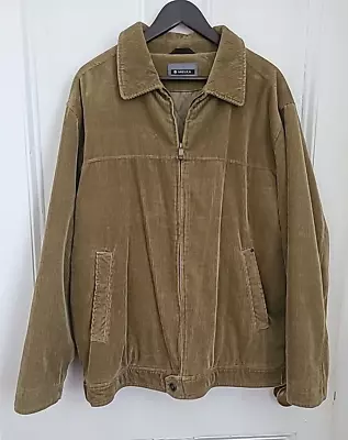 Buy Melka Men's Vintage Golden Brown Scandinavian Corduroy Jacket Size XL VGC • 19.99£