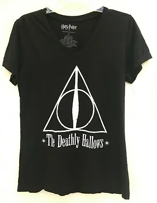 Buy HARRY POTTER DEATHLY HALLOWS TSHIRT Women’s Size XL • 8.67£