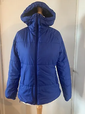 Buy Adidas Ladies Fitted Padded Jacket Blue Size S • 9.75£