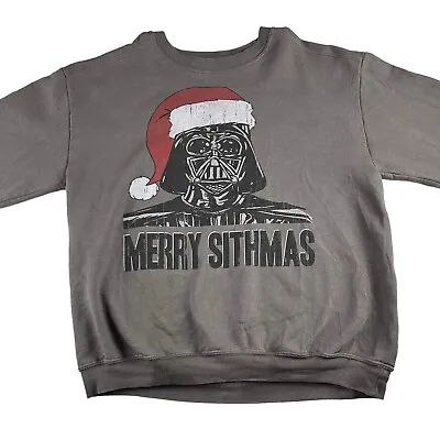 Buy Gildan Star Wars Christmas Sweater Darth Vader Size L Ugly Merry Sithmas Grey • 12.57£