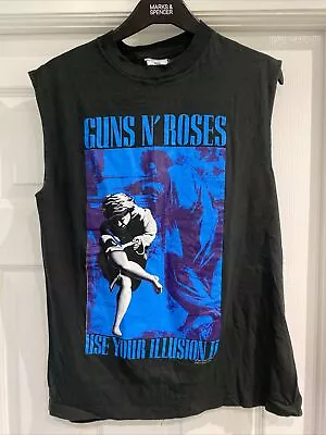 Buy Guns N Roses Use Your Illusion Sleeveless Live Tour Tshirt Manchester 1992 M  • 12£