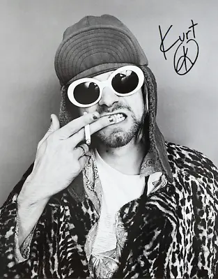 Buy Kurt Cobain Nirvana Signed Autographed Reprint 8x10 Photo Poster Tour Merch New • 9.45£
