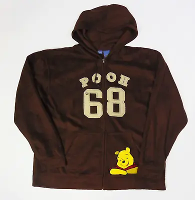 Buy Disney Winnie The Pooh Hoodie Sweater | Pooh Varsity Sport | Large [L] Full Zip • 15.95£