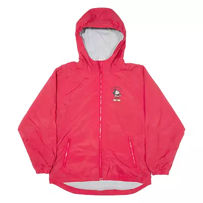 Buy DISNEY Mickey Mouse Mens Rain Jacket Red Nylon Hooded M • 40.99£