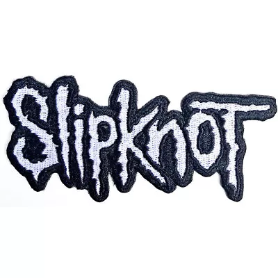 Buy Slipknot Cut Out Logo Black Border Iron Sew Patch Official Metal Rock Band Merch • 6.26£