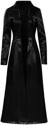 Buy The Matrix Resurrections Cosplay Trinity Formal Outerwear Leather Trench Coat • 129.99£