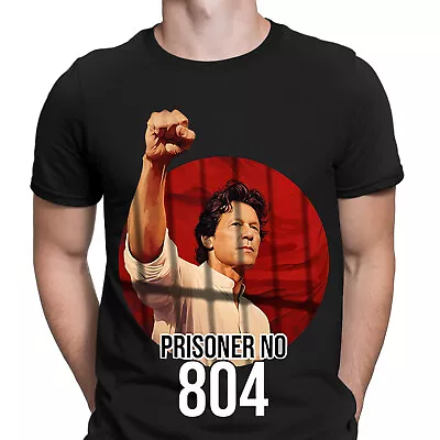Buy Free Imran Khan T-Shirt Prisoner No 804 Support PTI Pakistan Mens T Shirts #DGV1 • 13.49£