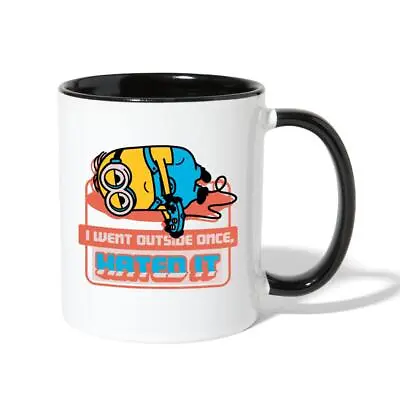 Buy Minions Merch Dave Outside Licensed Two-Tone Mug, One Size, White/black • 18.48£