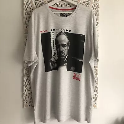 Buy Official Godfather Men’s T Shirt XXL Light Grey 50th Anniversary Short Sleeve • 9.99£