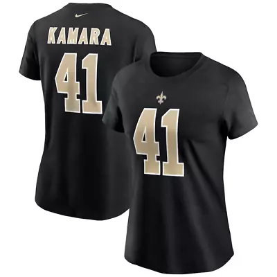 Buy New Orleans Saints T-Shirt (Size S) Women's NFL Nike Alvin Kamara Top - New • 19.99£