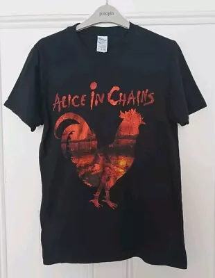 Buy Official Alice In Chains Ringspun Cotton  Dirt Rooster T-shirt Size S Black • 15£