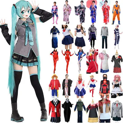 Buy Men Women Anime Cosplay Clothes Fancy Dress Set Carnival Party Outfits Halloween • 21.89£
