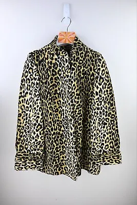 Buy Vintage Top Shop Leopard Print Faux Fur Jacket Size 14  • 96.08£